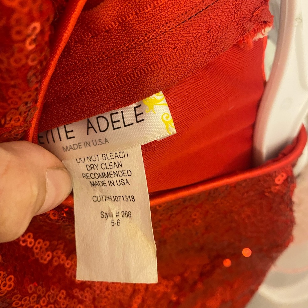 Xmas petite Adele kids dress, size 5-6, new - Picture 6 of 8